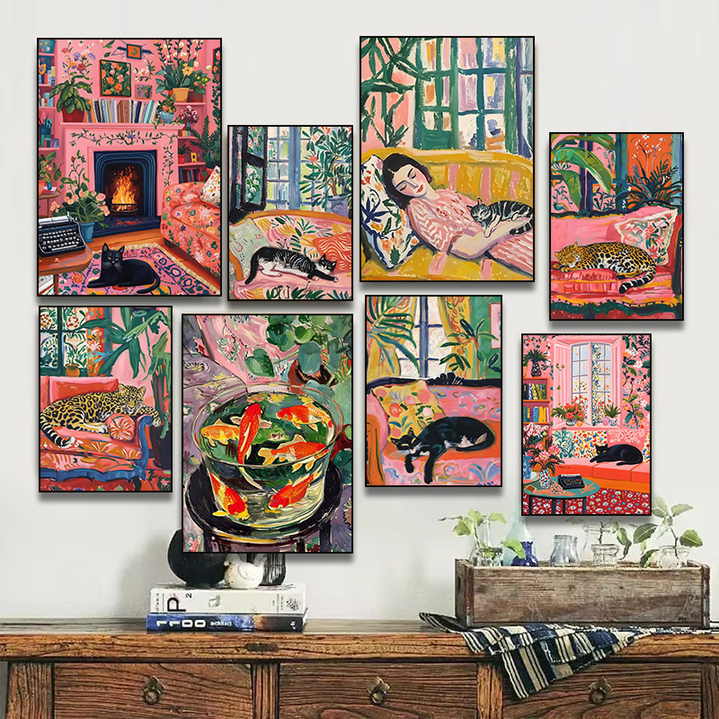 Resin Art And Deco - Poster Seni Terinspirasi Henri Matisse Wanita