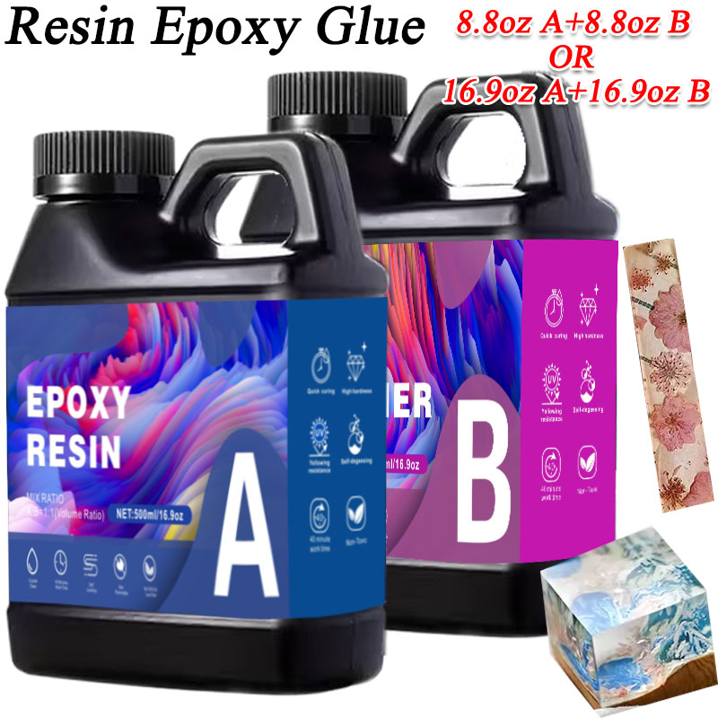 Resin Art And Jewelry - 17.6oz/33.8oz Resin Epoksi AB Tahan UV,