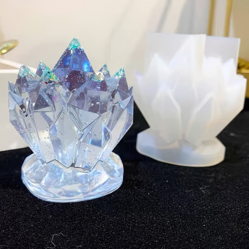 Resin Art Mould - 1 buah kumpulan kristal cetakan silikon