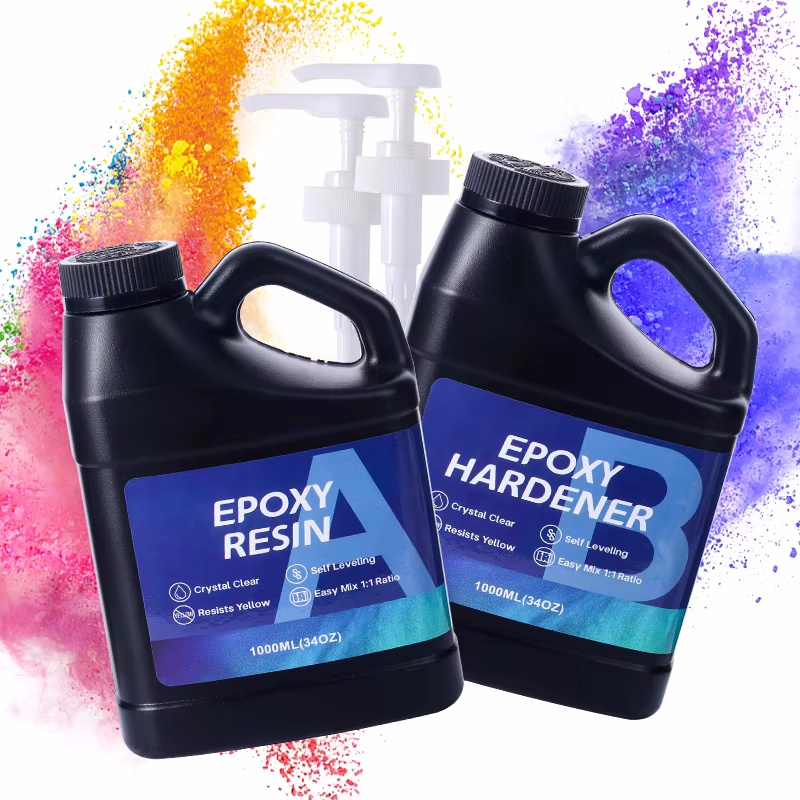 Resin Art Ratio - Kit Resin Epoksi 2000ML Rasio 1:1