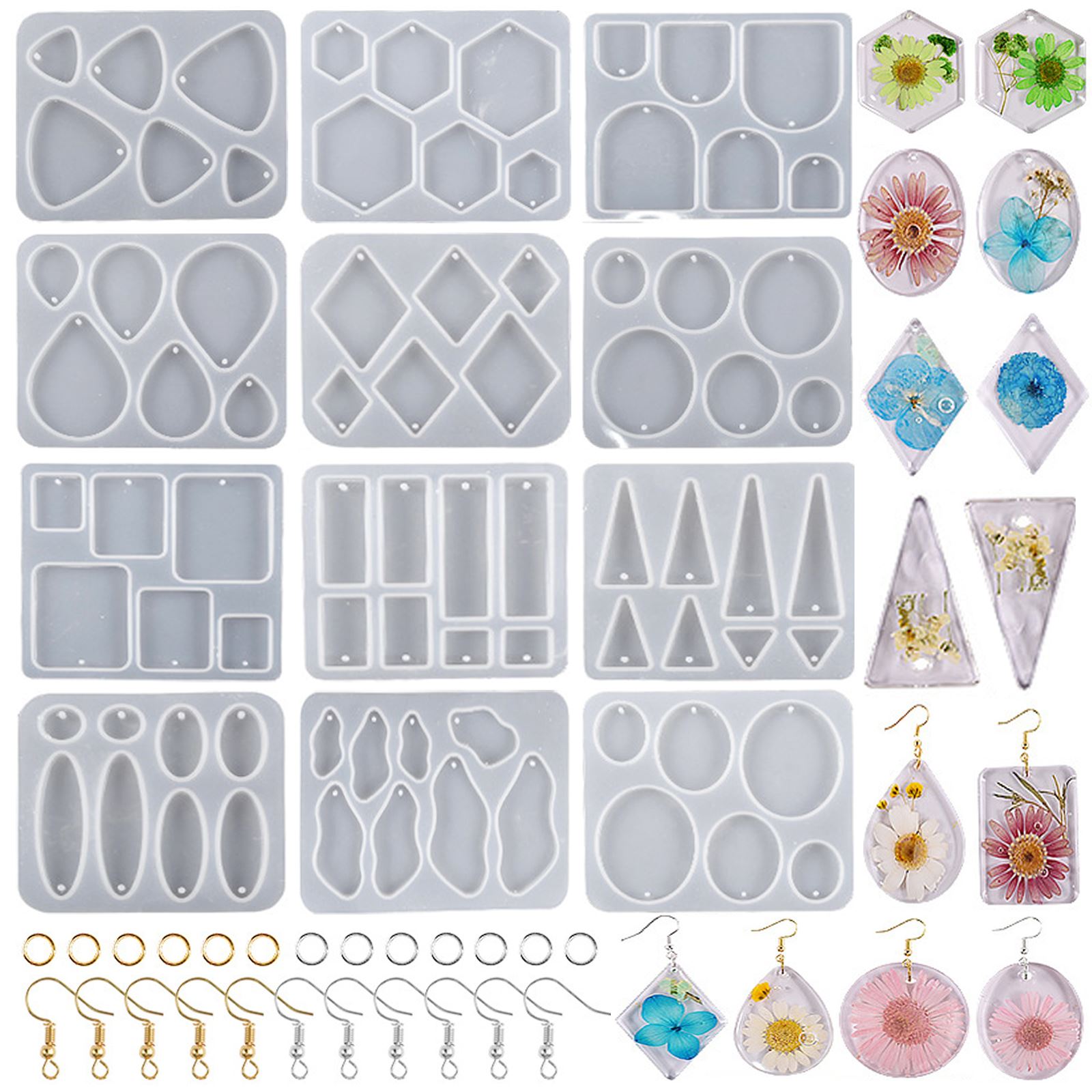 Geometrik Anting Liontin Cetak - Resin Art Kit For Beginners ulasan dan harga