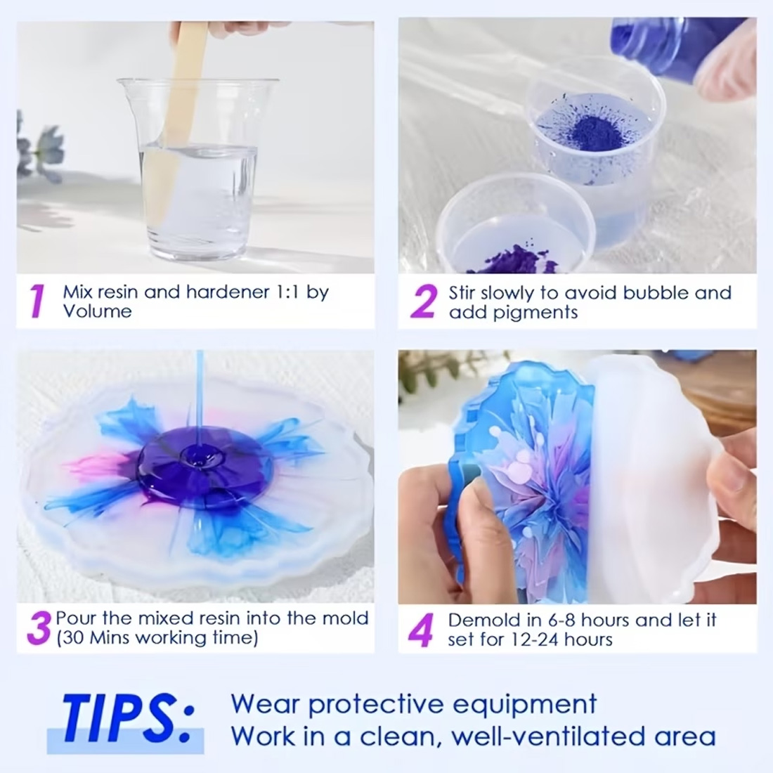 Kit Resin Epoxy Profesional AB - Resin Art Ratio ulasan dan harga