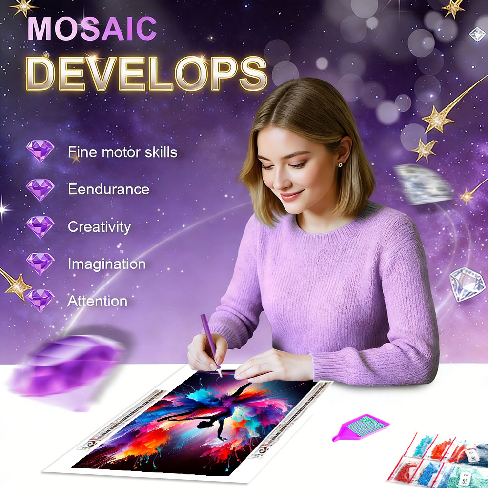 HUACAN 5d Diy Diamond Mosaic K - Resin Art Wallpaper ulasan dan harga