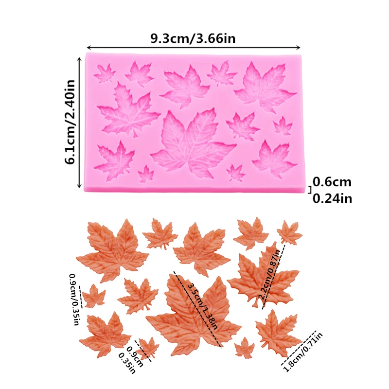Gj-61 DIY daun maple cetakan s - Resin Art Mould ulasan dan harga