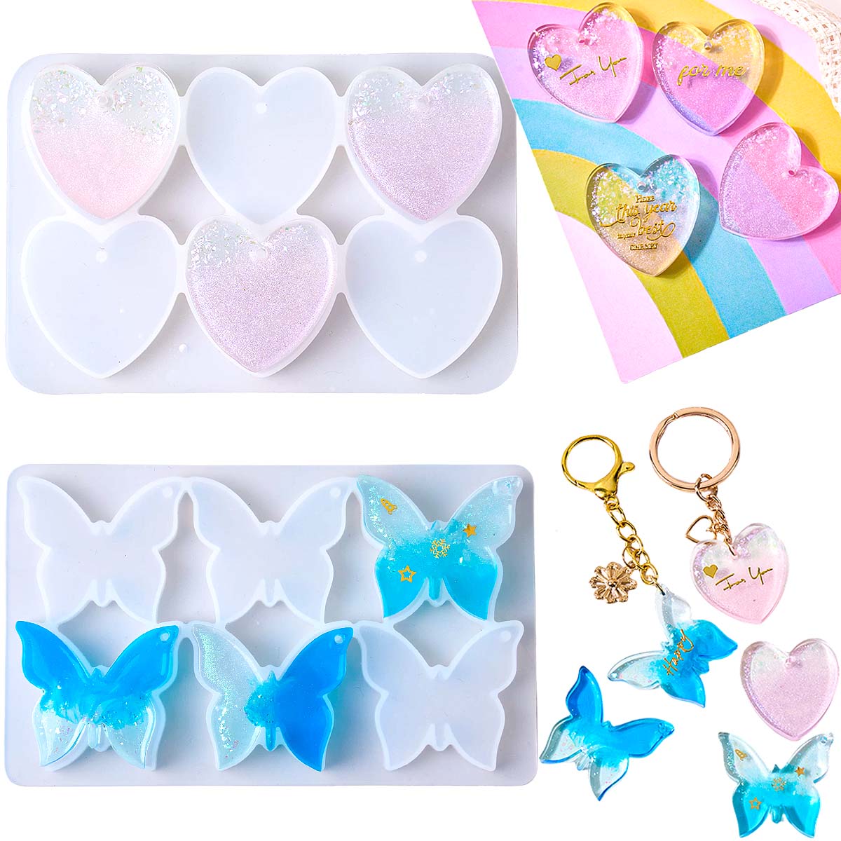 Cetakan Silikon Anting Enam Lu - Resin Art Mould ulasan dan harga