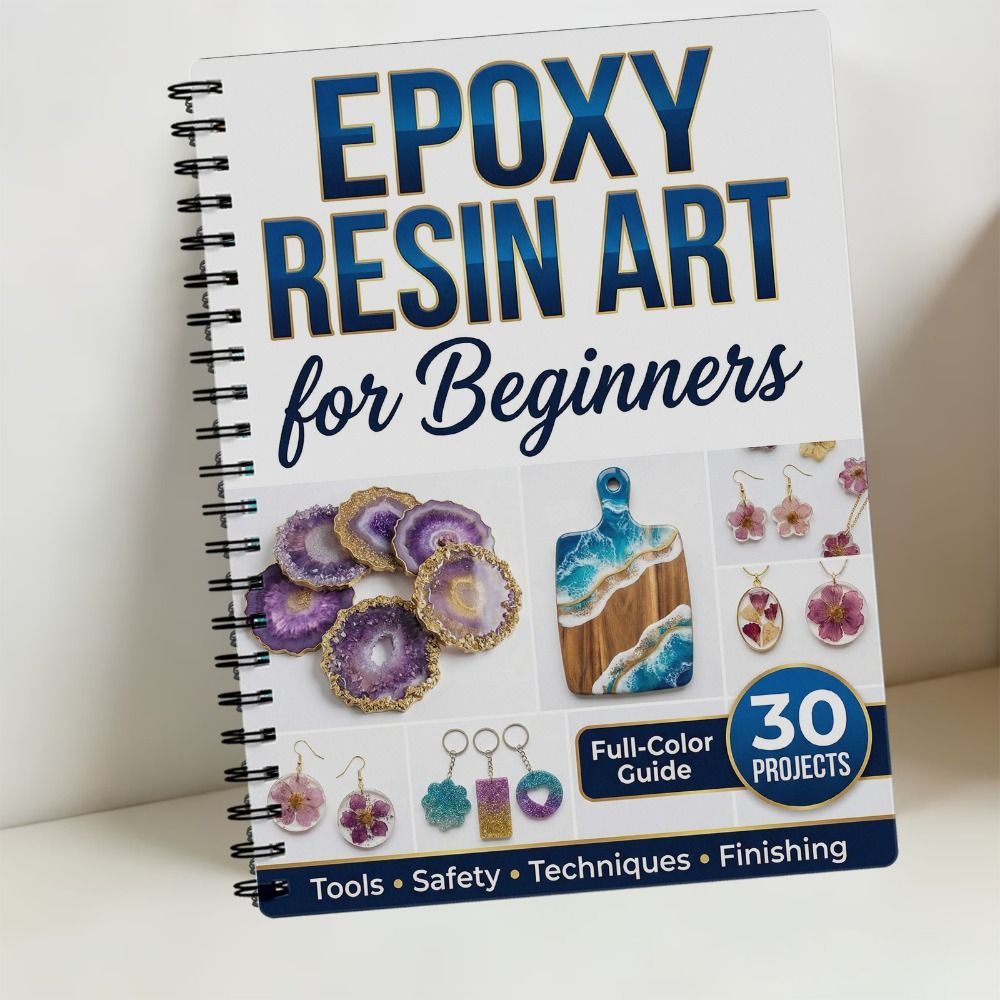 Buku Panduan Seni Resin Epoxy  - Resin Art Guide Book ulasan dan harga