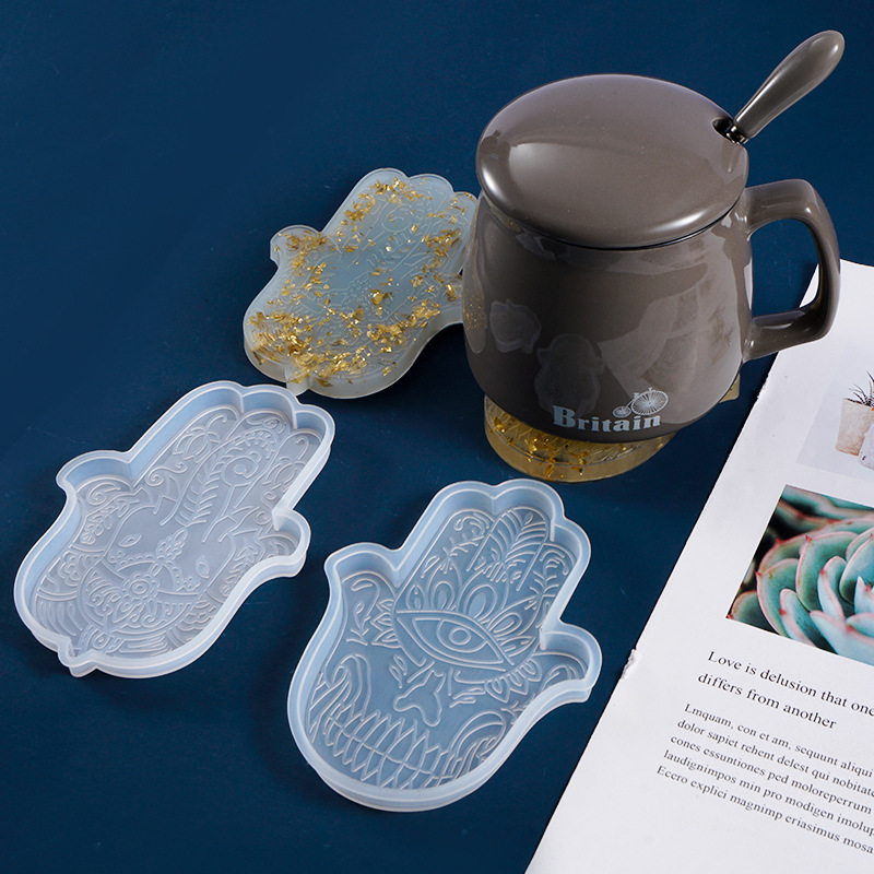 1 Buah DIY Coaster Hand Of Fat - Resin Art Coasters ulasan dan harga