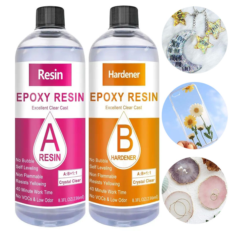 Kristal bening Epoxy Resin Kit - Resin Art Ratio ulasan dan harga