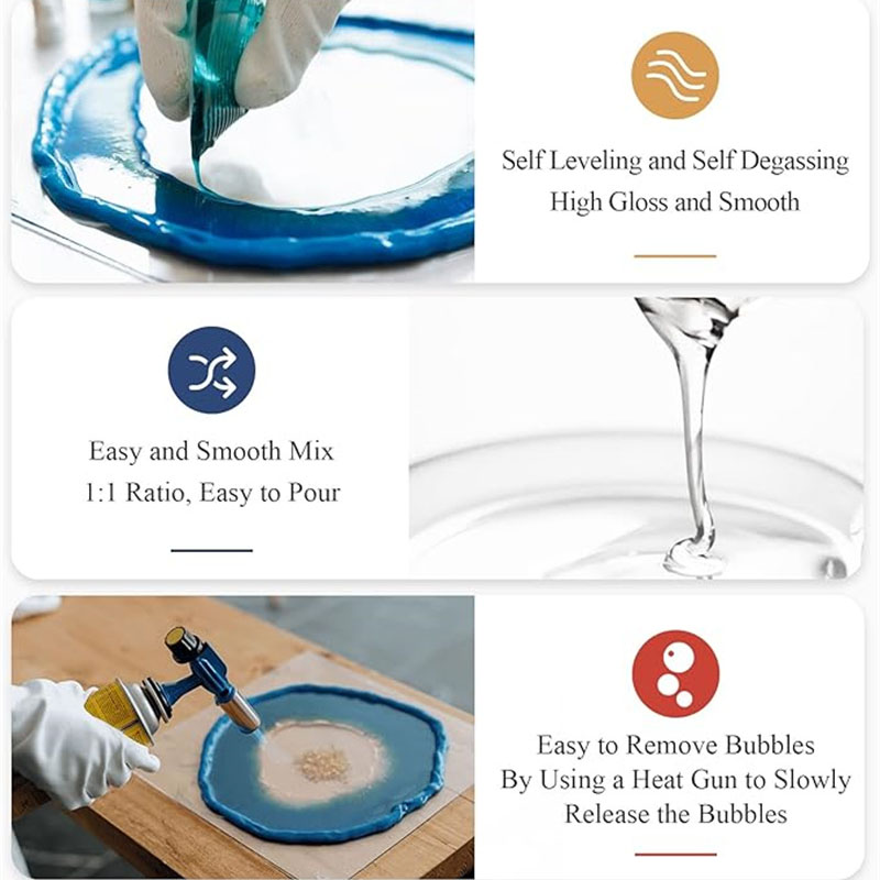 Kristal bening Epoxy Resin Kit - Resin Art Ratio ulasan dan harga