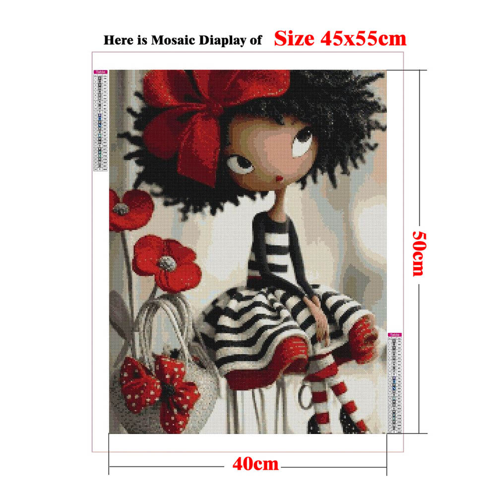 Lukisan Berlian DIY Baru Wanit - Resin Art Wallpaper ulasan dan harga