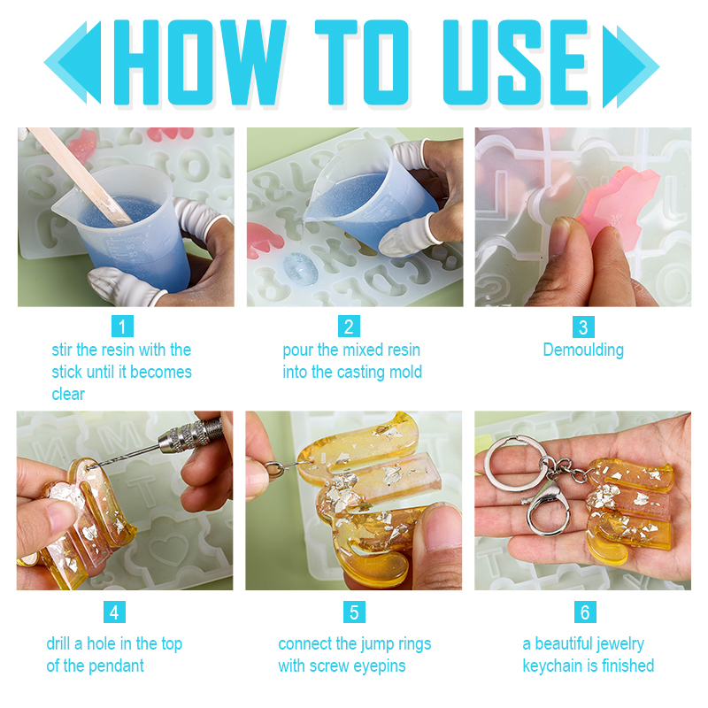 Alfabet Gantungan Kunci Cetaka - Resin Art Kit For Beginners ulasan dan harga