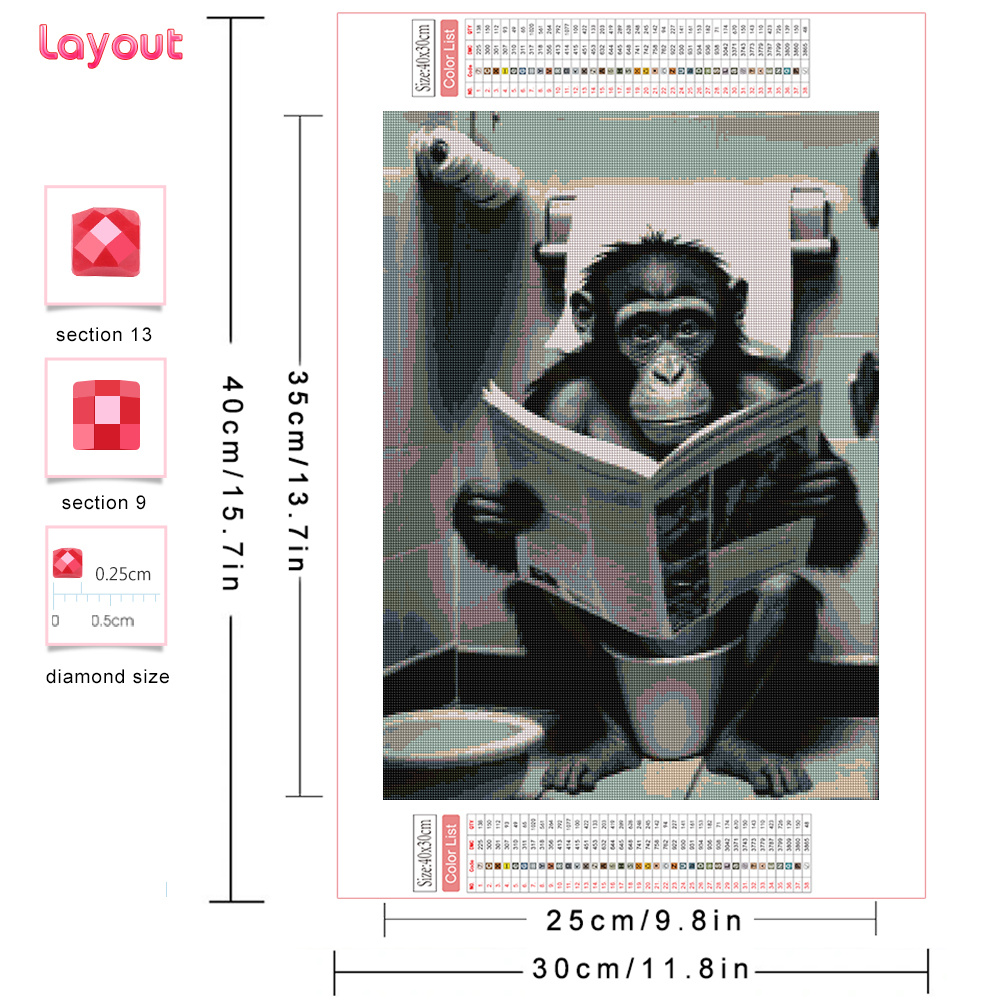 Huacan 5D Diy lukisan berlian  - Resin Art Wallpaper ulasan dan harga