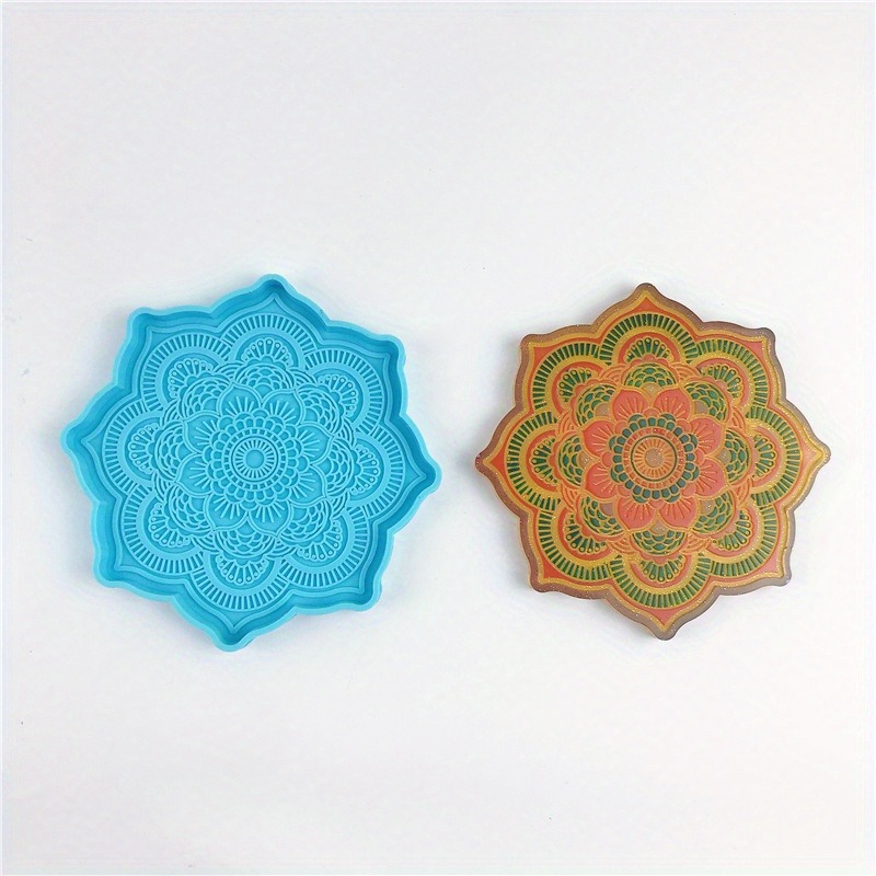 Mandala Coaster cetakan siliko - Resin Art Mould ulasan dan harga
