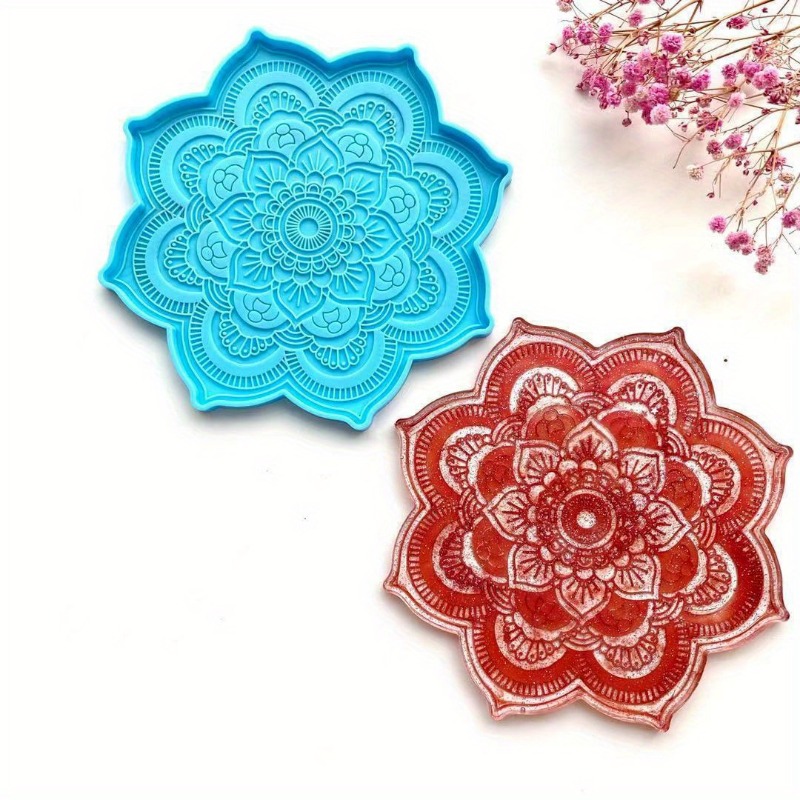 Mandala Coaster cetakan siliko - Resin Art Mould ulasan dan harga