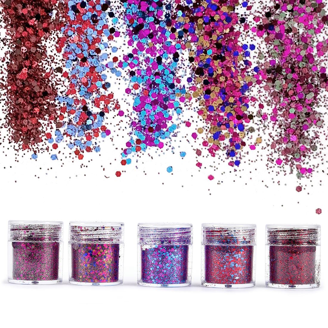 4/5 botol Bubuk Glitter Impian - Resin Art And Jewelry ulasan dan harga