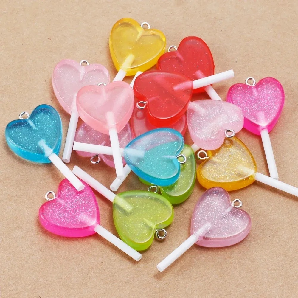 10Pcs Gantungan Resin Permen L - Resin Art And Deco ulasan dan harga