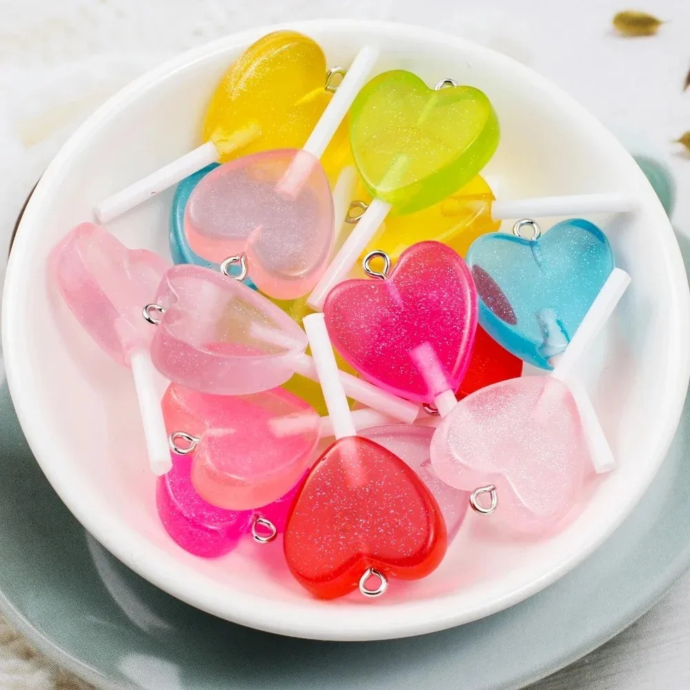 10Pcs Gantungan Resin Permen L - Resin Art And Deco ulasan dan harga