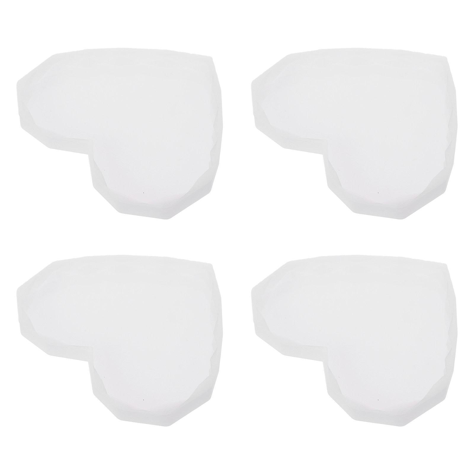 4Pcs Cetakan Silikon Kristal E - Resin Art Coasters ulasan dan harga
